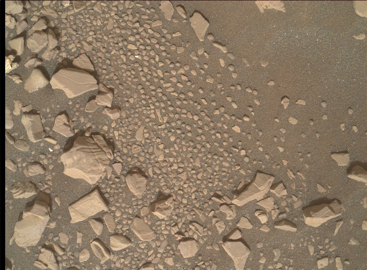 Mars rover Curiosity acquired this image using its Mars Hand Lens Imager (MAHLI)