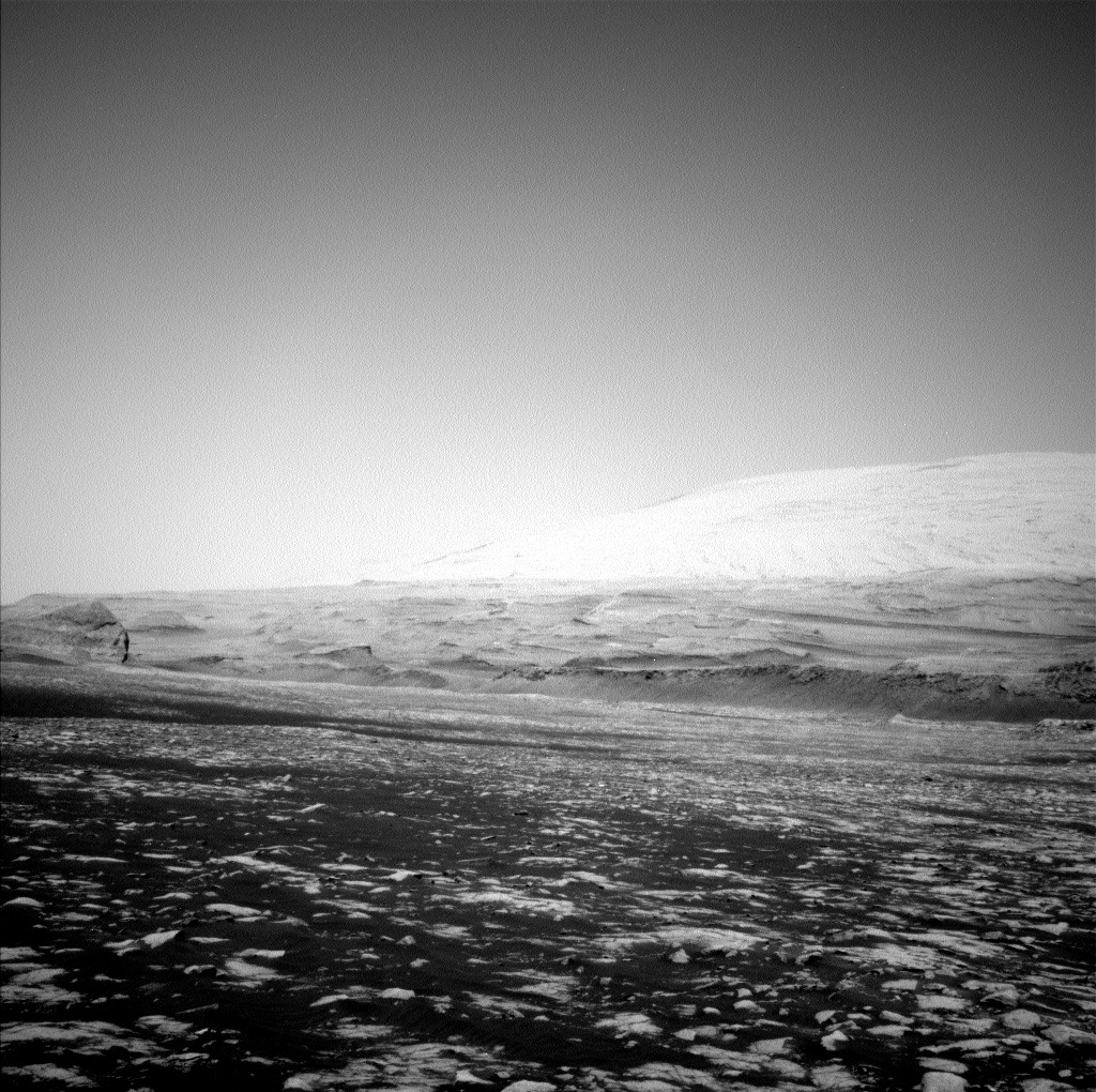 Black and white view of Mars