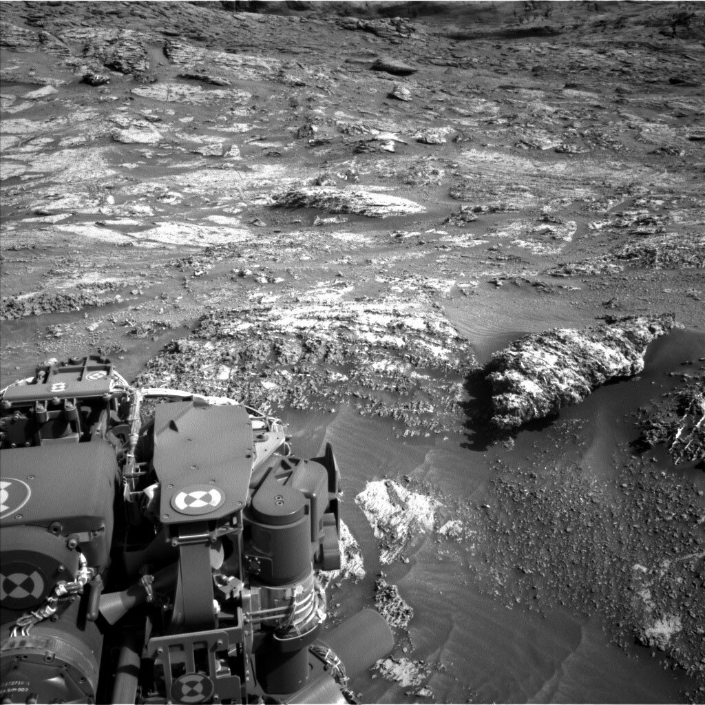 This image was taken by Left Navigation Camera onboard NASA's Mars rover Curiosity on Sol 3161. 