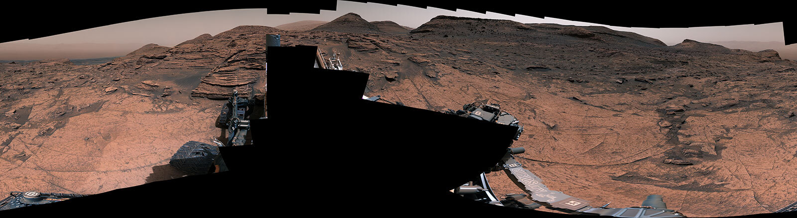 NASA’s Curiosity Mars rover took this 360-degree panorama at a drill site nicknamed “Avanavero” on June 20, 2022, the 3,509th Martian day, or sol, of the mission.