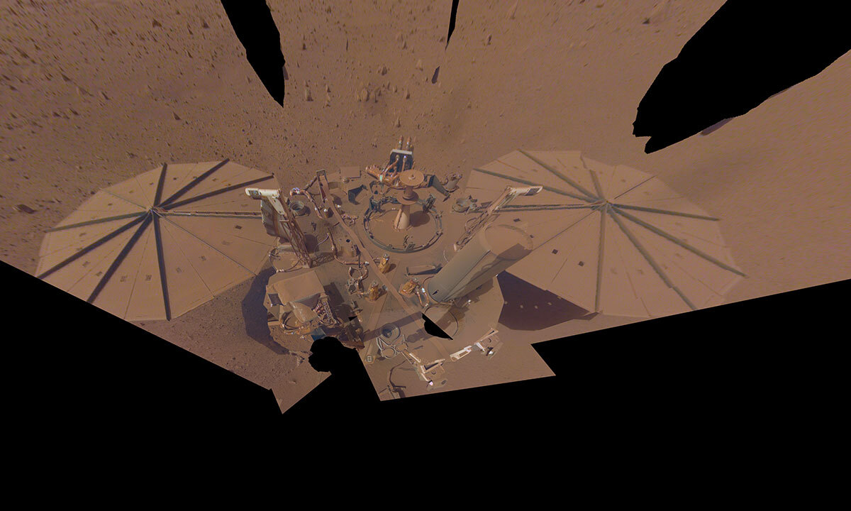 Final selfie of NASA's Insight Mars lander.