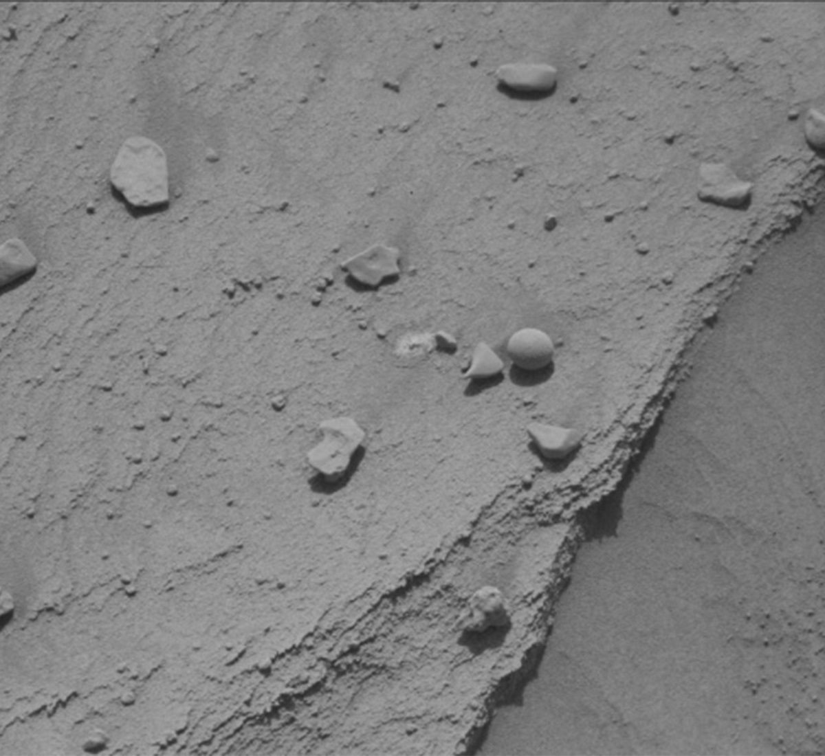 This image of Martian pebbles was taken by Curiosity's Mast Camera on Sol 3786.