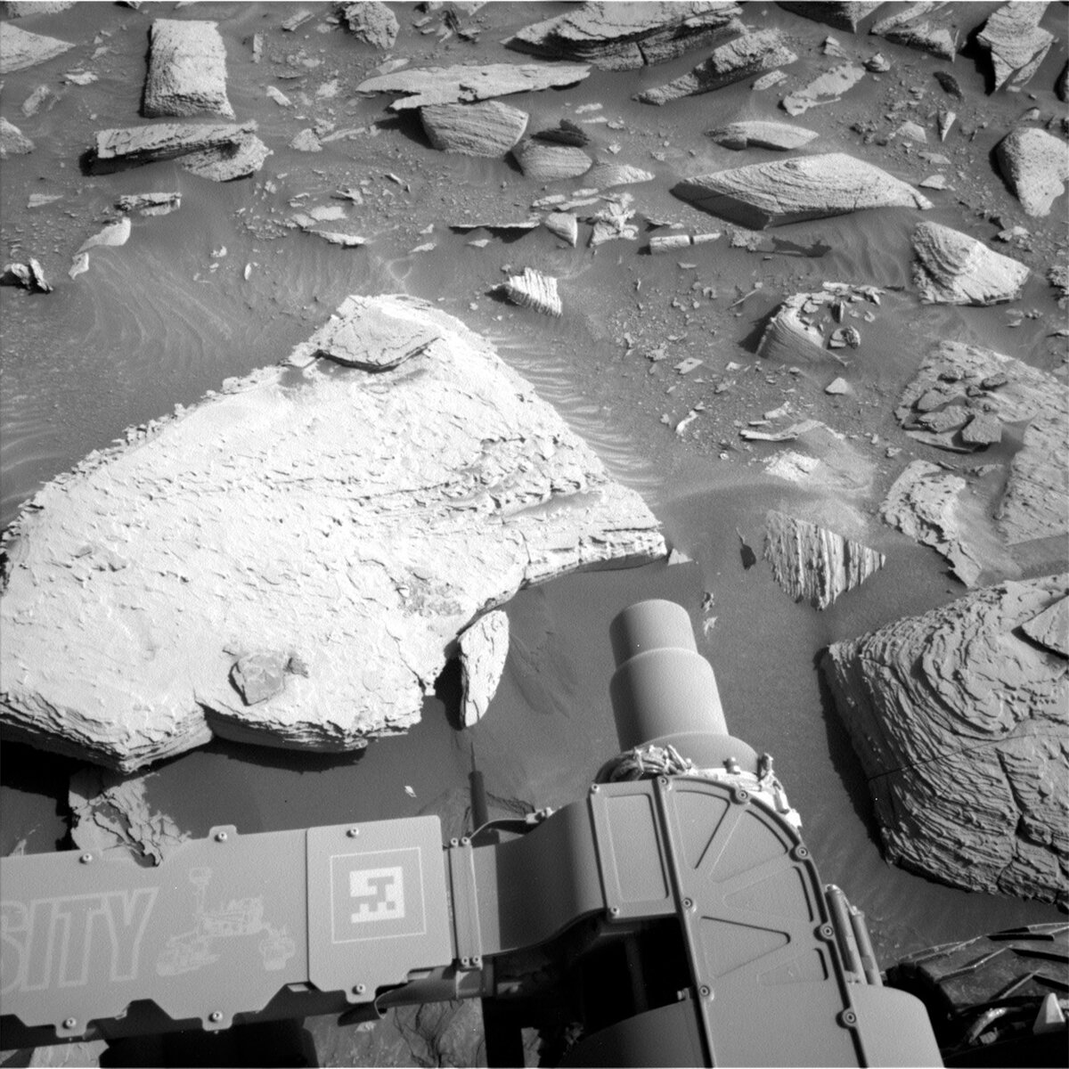 This image was taken by Left Navigation Camera onboard NASA's Mars rover Curiosity on Sol 3960.