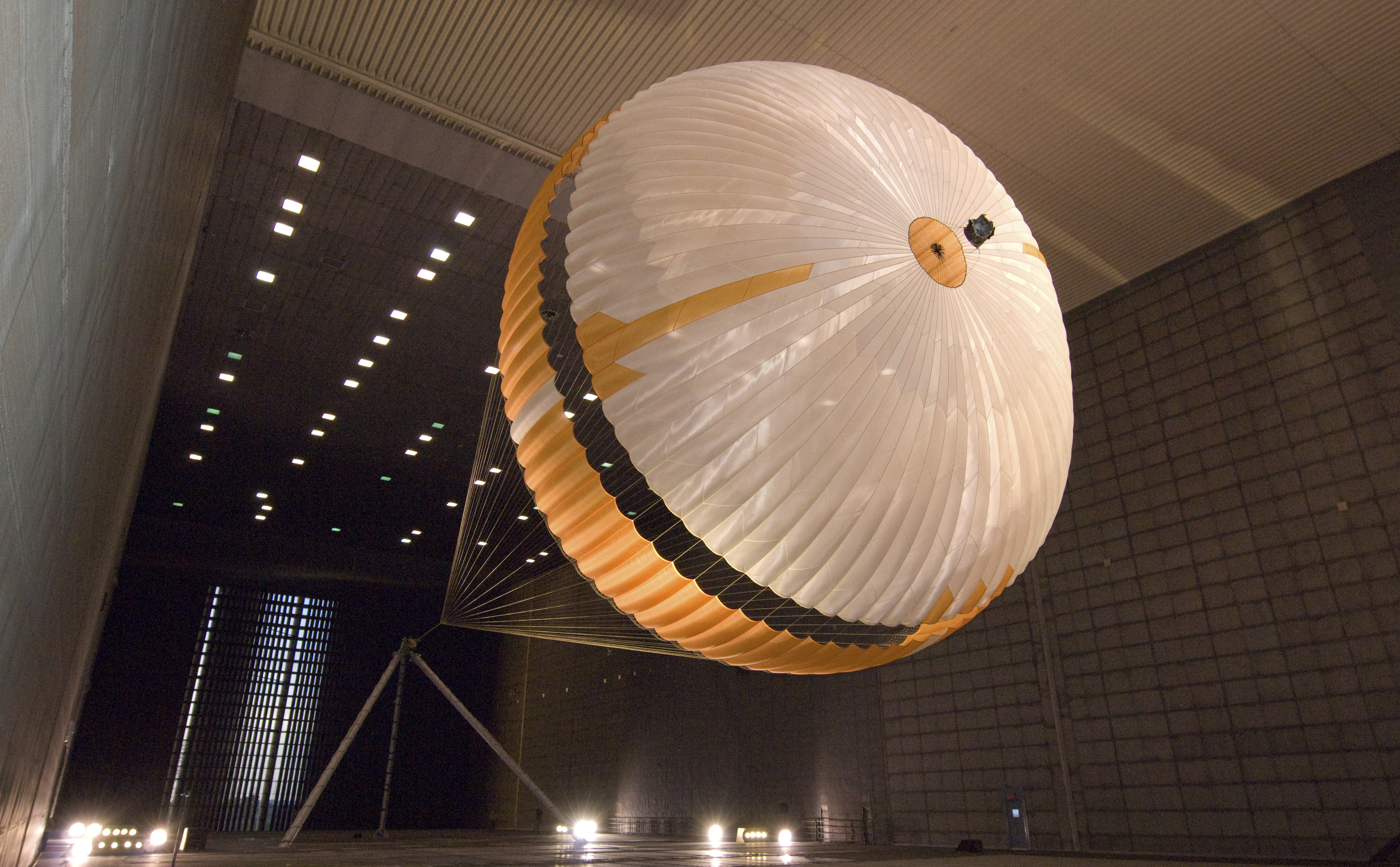Mars Parachute Testing in World's Largest Wind Tunnel