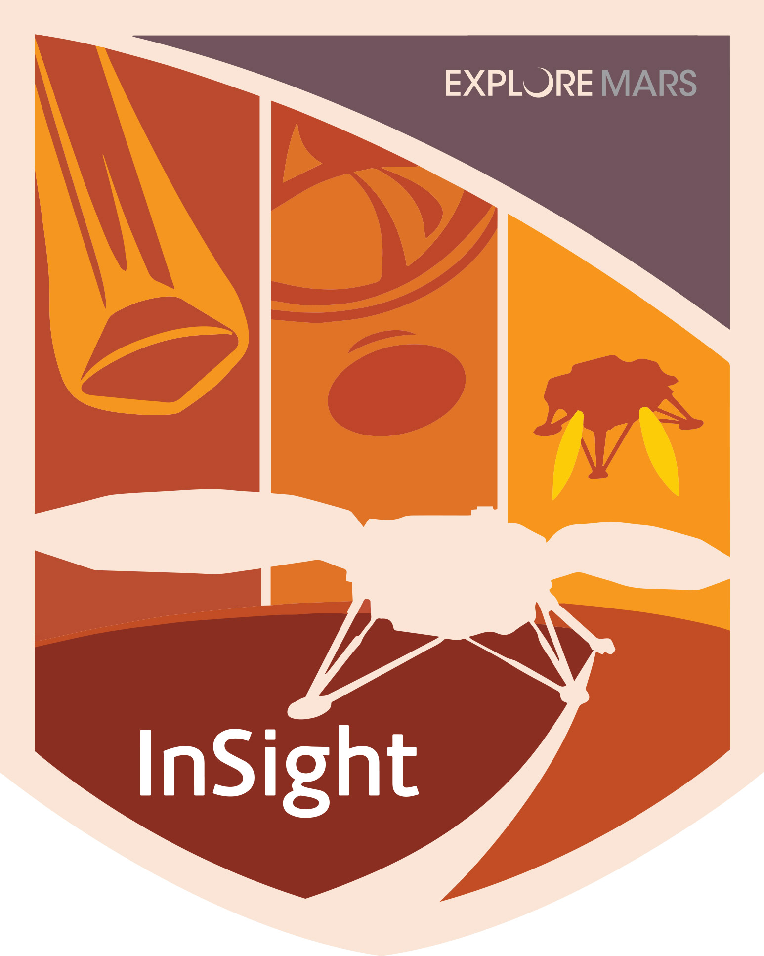 Download a PDF of the InSight landing sticker.