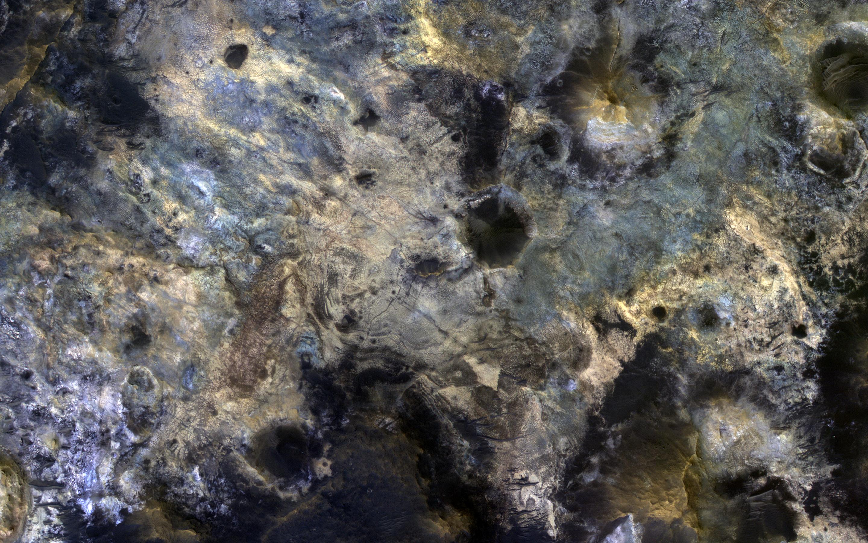 This image acquired on February 7, 2019 by NASAs Mars Reconnaissance Orbiter, shows Mawrth Vallis, a place on Mars that has fascinated scientists because of the clays and other hydrated minerals detected from orbit.
