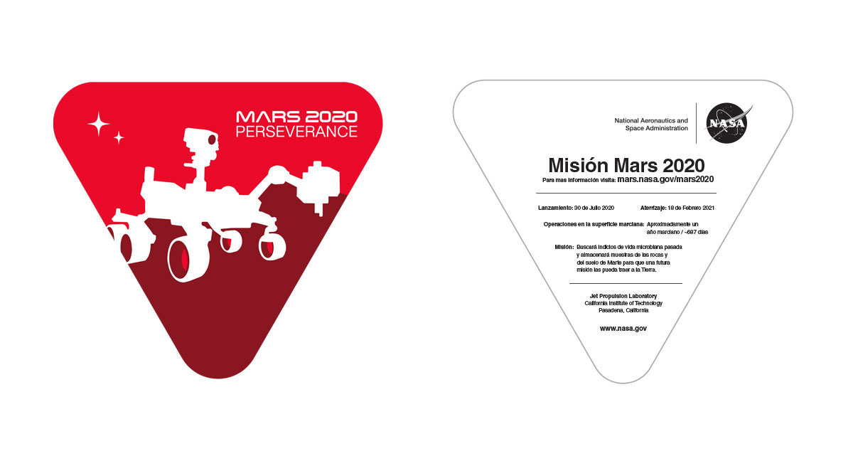 Mars 2020 sticker (Spanish)