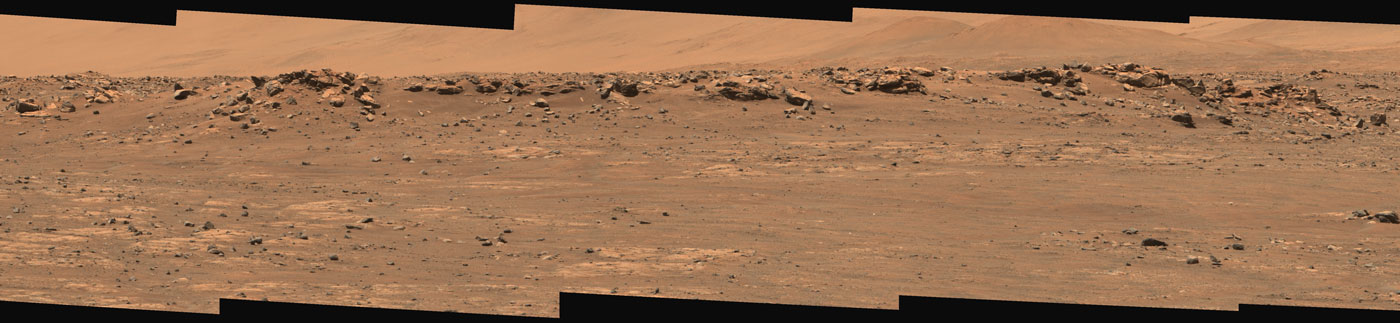 This image shows part of the “Cratered Floor Fractured Rough” geologic unit where Perseverance rover will hunt for a suitable first sample target. 