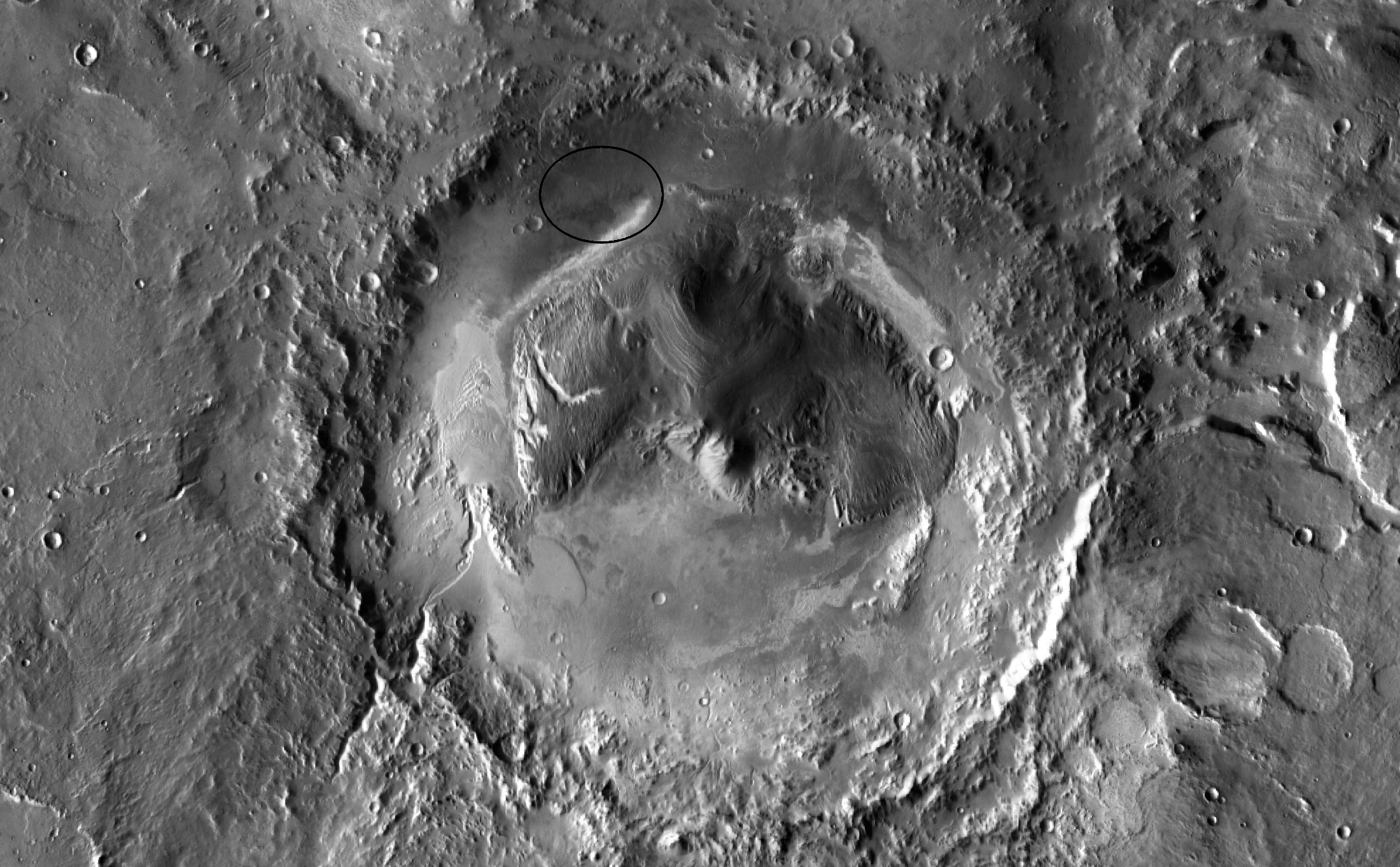 NASA has selected Gale crater as the landing site for the Mars Science Laboratory mission.