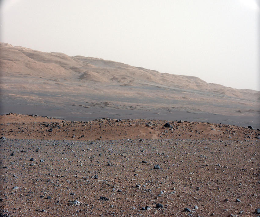 Paysage martien vu par Curiosity