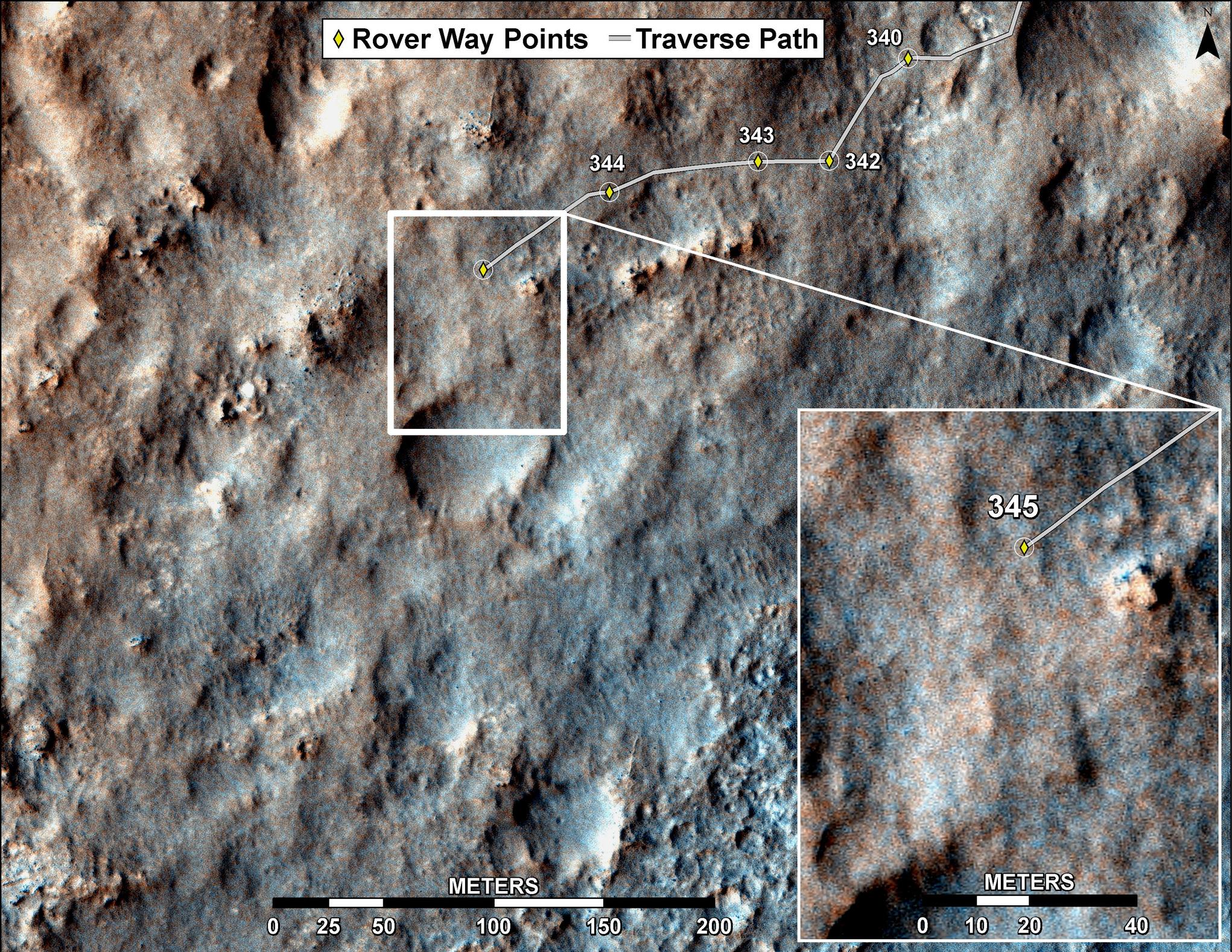 Curiosity's Traverse Map Through Sol 345 – NASA Mars Exploration
