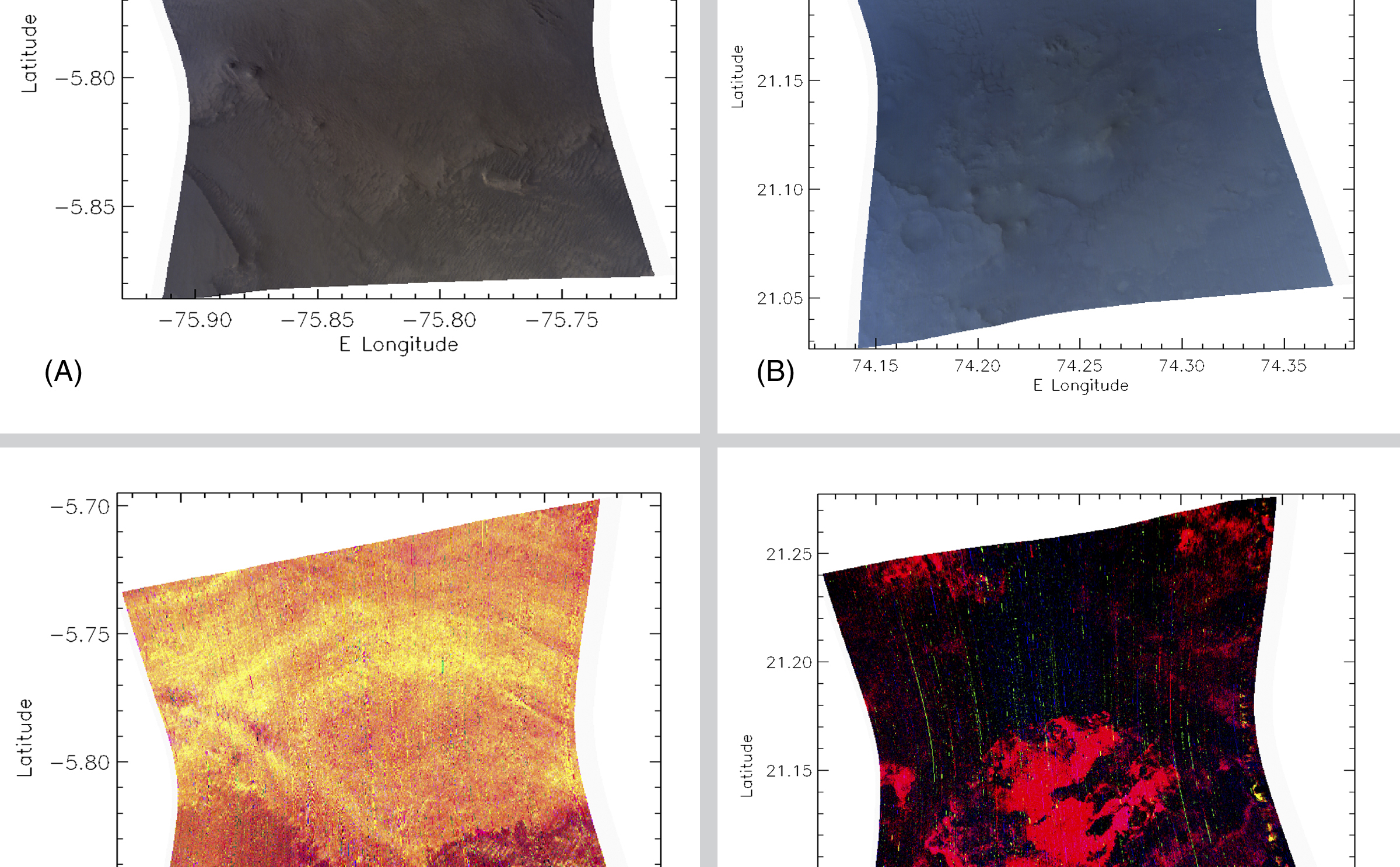 Spectrometer on NASA Orbiter Maps Minerals at Possible Landing Sites