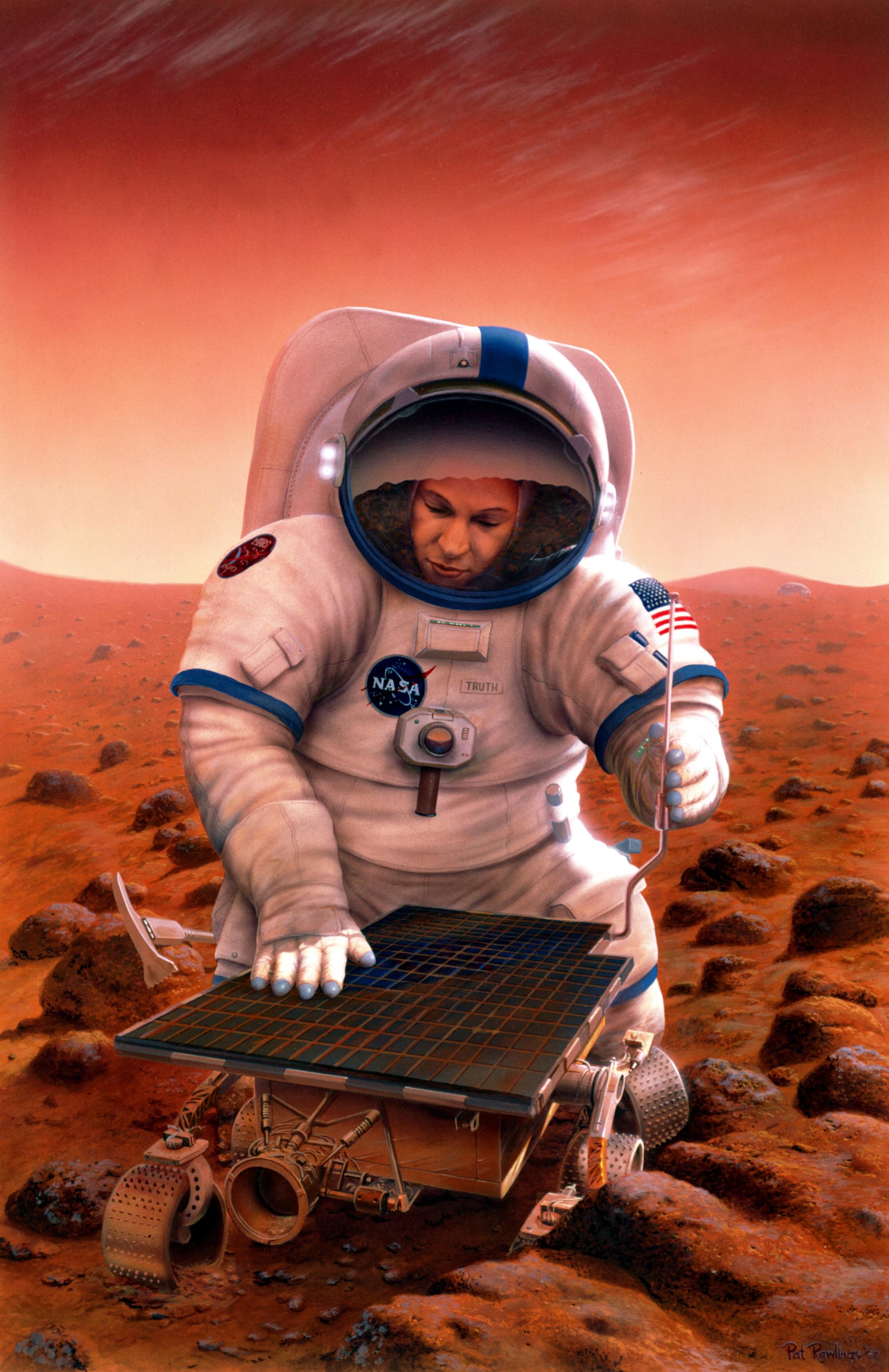 astronauts on mars mission