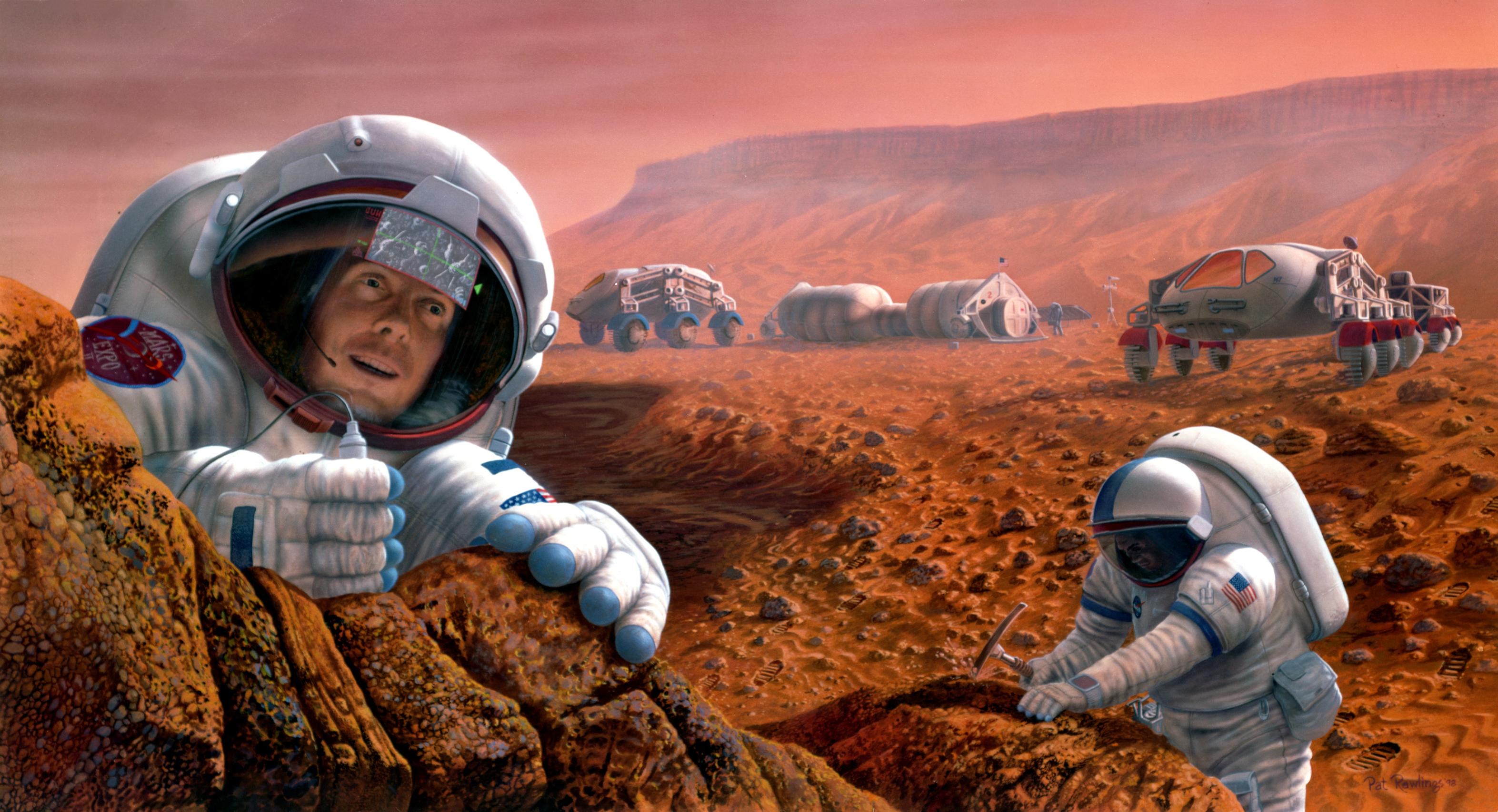space travel to mars astronauts