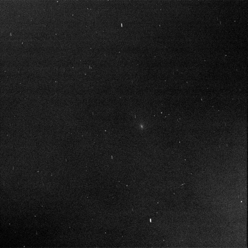 Researchers used the panoramic camera (Pancam) on NASA's Mars Exploration Rover Opportunity to capture this view of comet C/2013 A1 Siding Spring as it passed near Mars on Oct. 19, 2014.