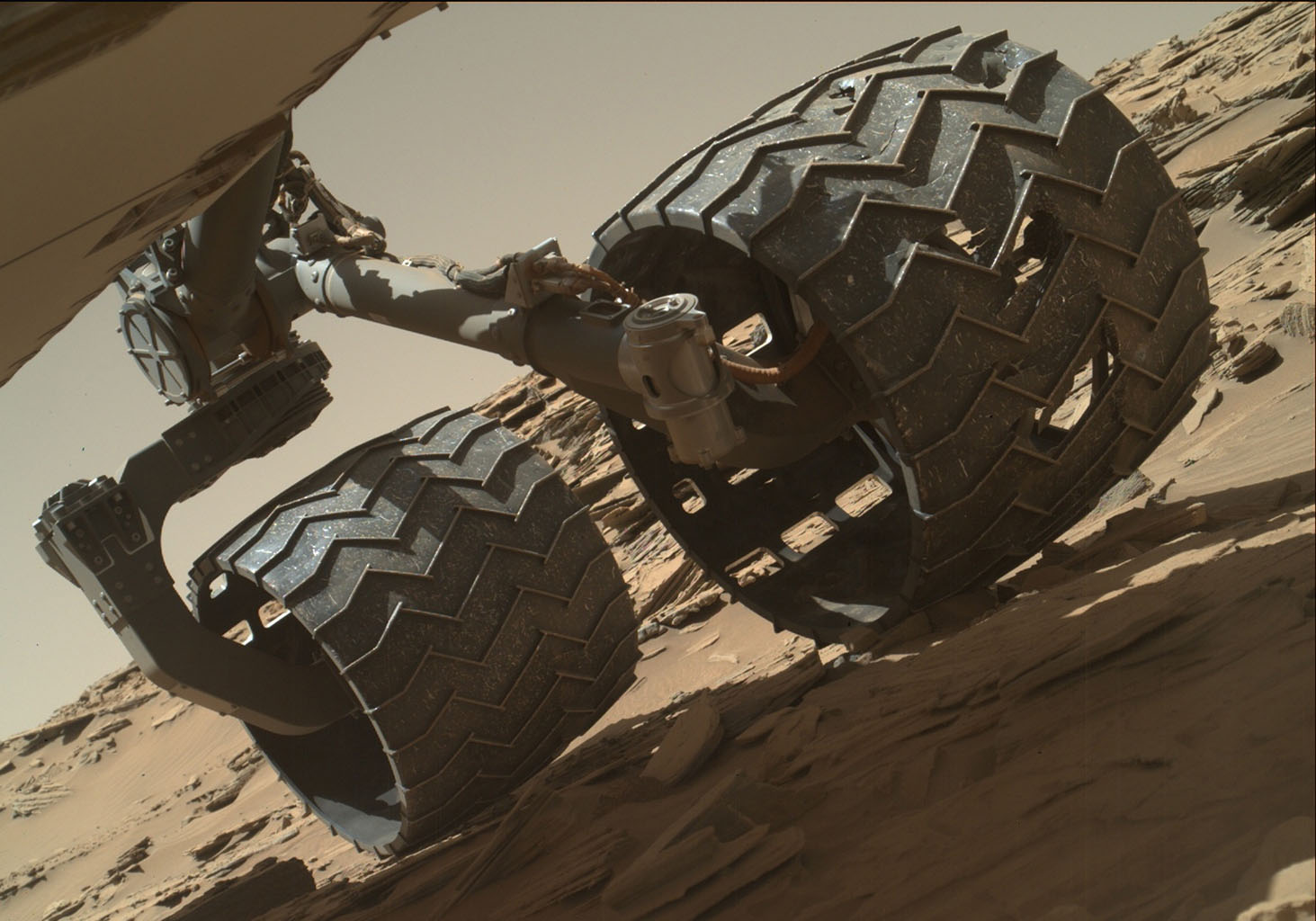 Routine Inspection of Rover Wheel Wear and Tear