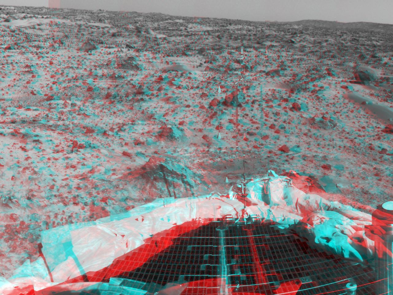 Petal, terrain & airbags - 3-D – NASA Mars Exploration