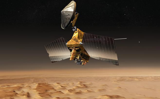 Artist's concept of Mars Reconnaissance Orbiter.