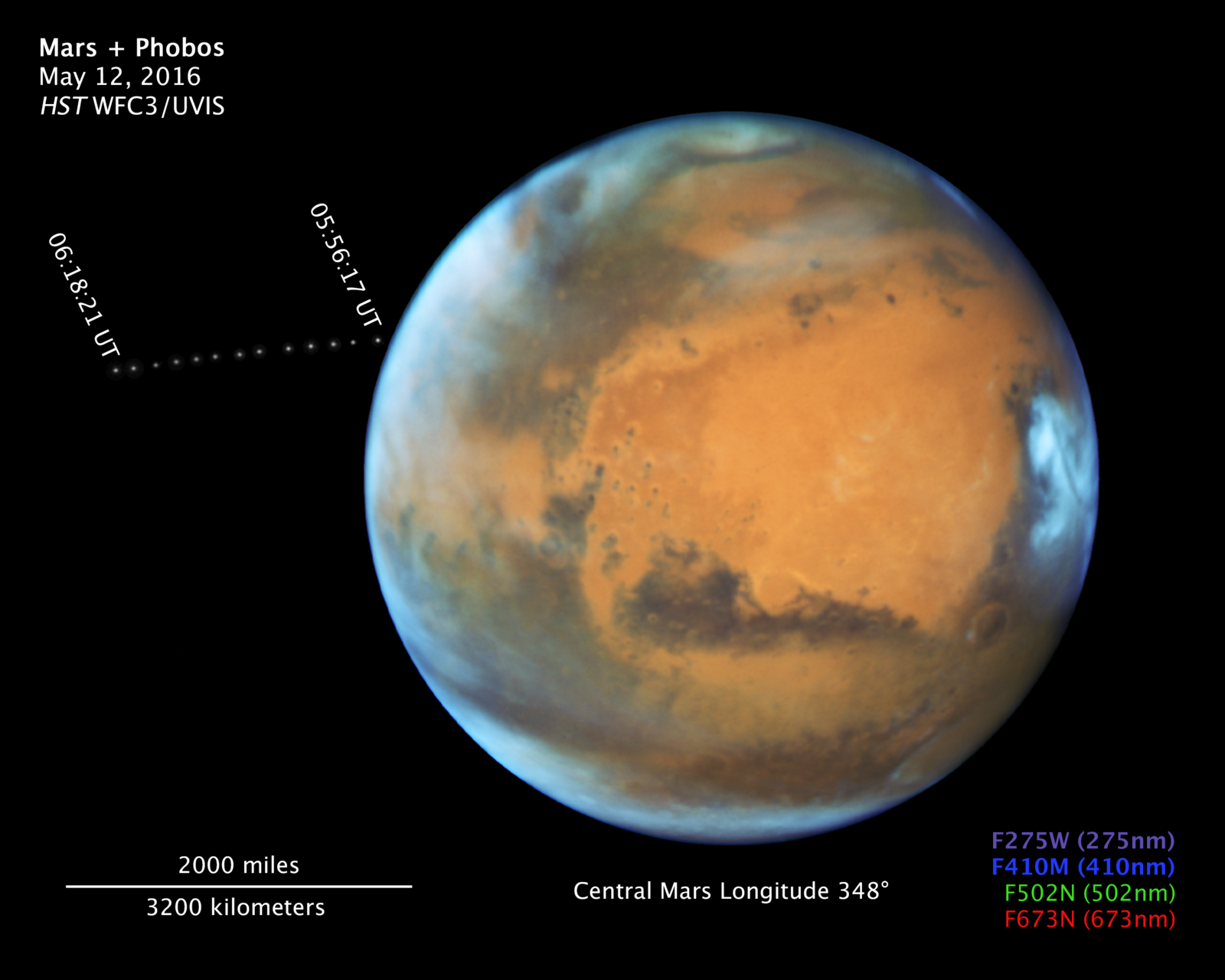 NASA's Hubble Sees Martian Moon Orbiting the Red Planet – NASA Mars  Exploration