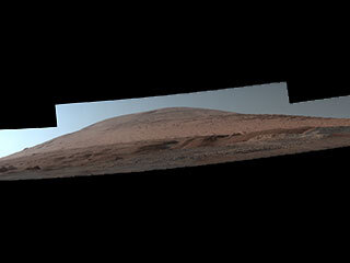 Una vista espectacular del monte Sharp de Marte