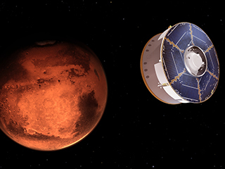 View image for Perseverance Rover Approaching Mars (Illustration)