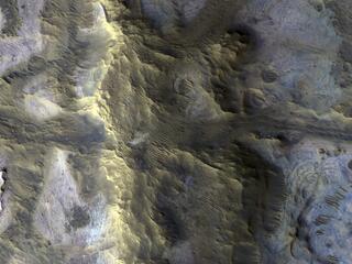 View image for A Technicolor Mound near Oxia Planum