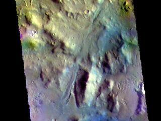 View image for Arabia Terra Crater - False Color