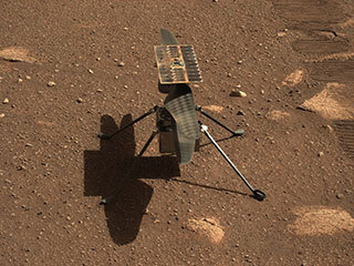 View image for Mastcam-Z Gives Ingenuity a Close-up