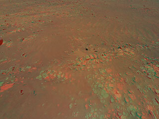 View image for Jezero Crater's ‘Raised Ridges' in 3D