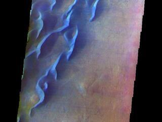 View image for Kaiser Crater Dunes - False Color