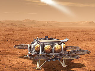 View image for Mars Sample Retrieval Lander-Mars Ascent Vehicle Launch Illustration
