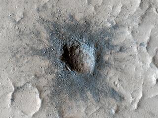 View image for Slow Changes at an Old Impact Crater