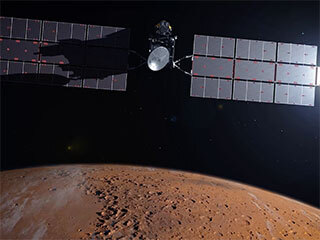 View image for Artist's Concept of the Earth Return Orbiter Over Mars