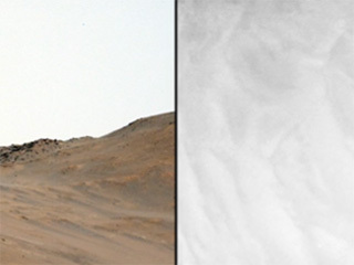 As NASA’s Ingenuity Helicopter made its 59th flight on Mars – achieving its second highest altitude while taking pictures of this flight – the Perseverance Mars rover was watching. See two perspectives of this 142-second flight that reached an altitude of 66 feet (20 meters). This flight took place on Sept.16, 2023.
