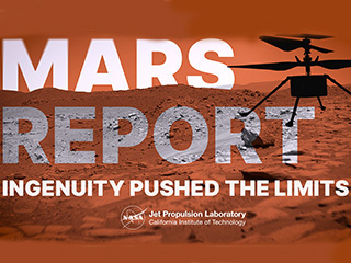 NASA’s Ingenuity Mars Helicopter pushed aerodynamic limits during the final months of its mission, setting new records for speed, distance, and altitude.