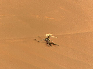The Remote Microscopic Imager (RMI) camera aboard NASA’s Perseverance Mars rover took these zoomed-in images of the Ingenuity Mars Helicopter and one of its rotor blades on Feb. 24, 2024, the 1,072nd Martian day, or sol, of the mission