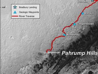 Curiosity Rover's Location for Sol 1666 – NASA Mars Exploration